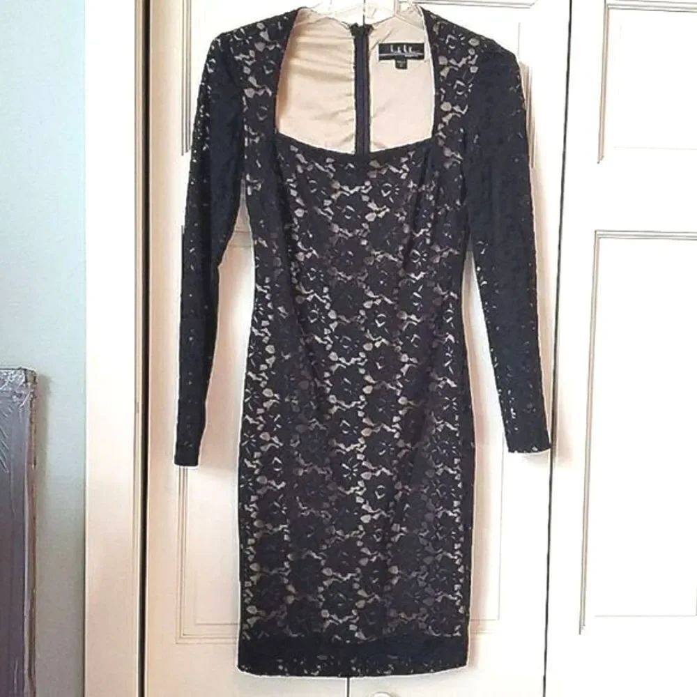 Nicole Miller Black Classic Cocktail Dress Size 2, worn One time!